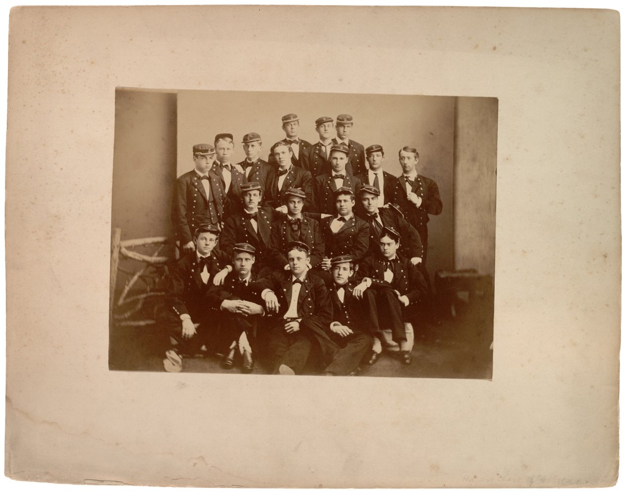 Classe de Hagers de 61 19 em número, c.1870 (foto sépia) de American Photographer