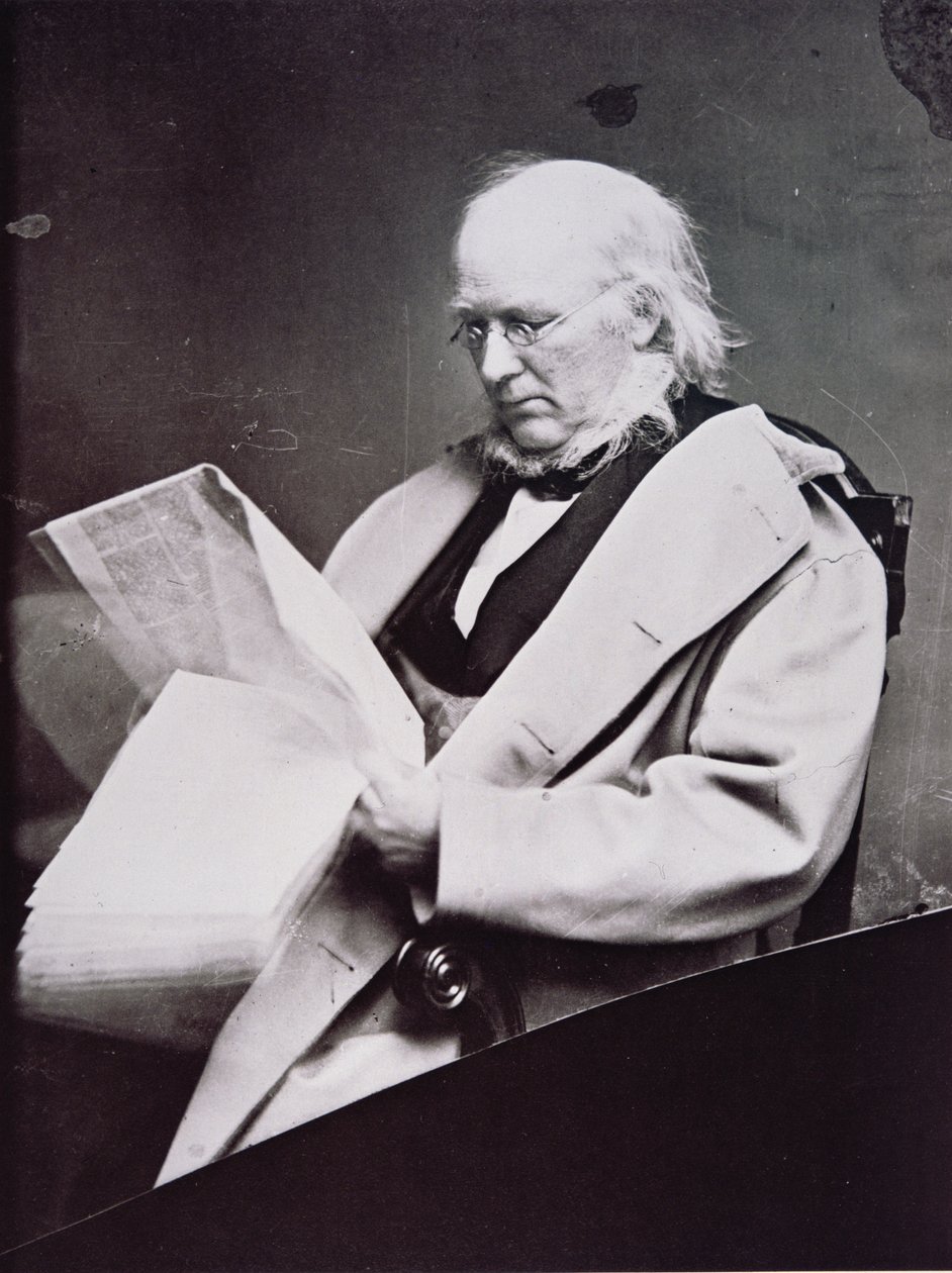 Horace Greeley (1811-72) (foto a p/b) de American Photographer