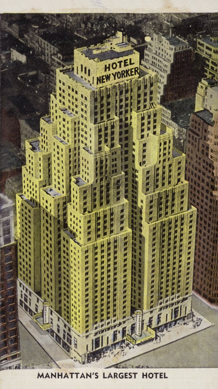 Hotel New Yorker, o maior hotel de Manhattan, Nova Iorque, EUA (fotografia colorida) de American Photographer