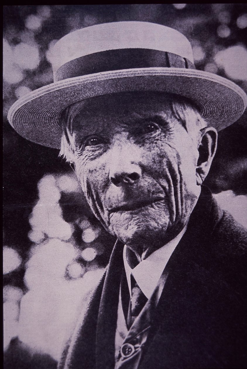 John D Rockefeller, c.1930 (foto a p/b) de American Photographer
