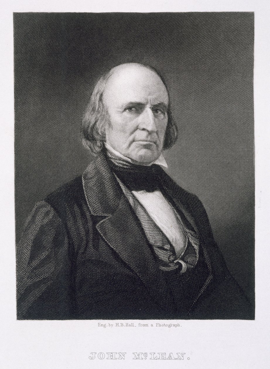 John McLean (1785-1861) gravado por Henry Bryan Hall (1808-84) depois de uma fotografia de American Photographer