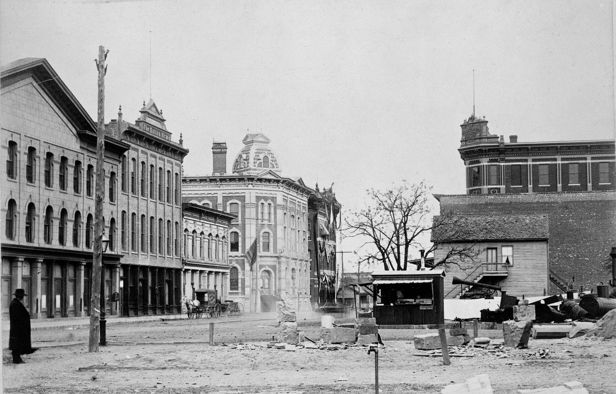 Lamar e Commerce Streets, Dallas, c.1890 de American Photographer