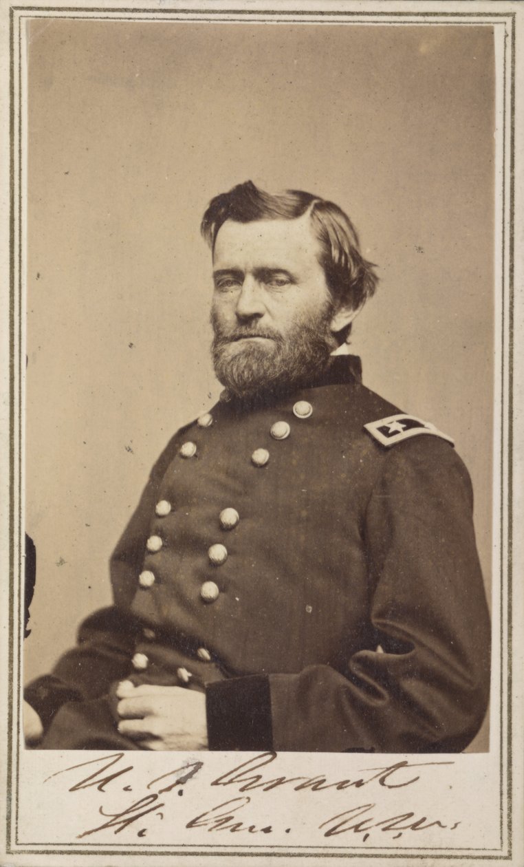 Major General Ulysses S. Grant, oficial do Exército Federal. de American Photographer