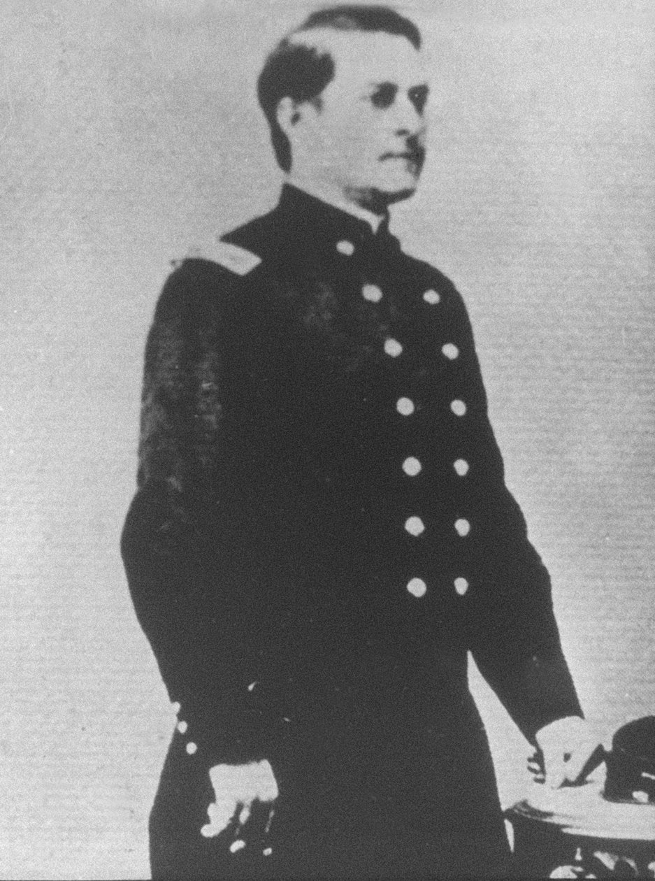 Major Marcus A. Reno da 7ª Cavalaria dos Estados Unidos (foto a p/b) de American Photographer