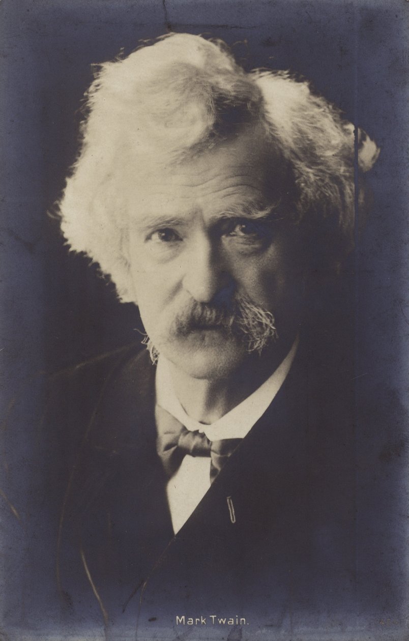 Mark Twain (1835-1910), escritor americano (fotografia a preto e branco) de American Photographer