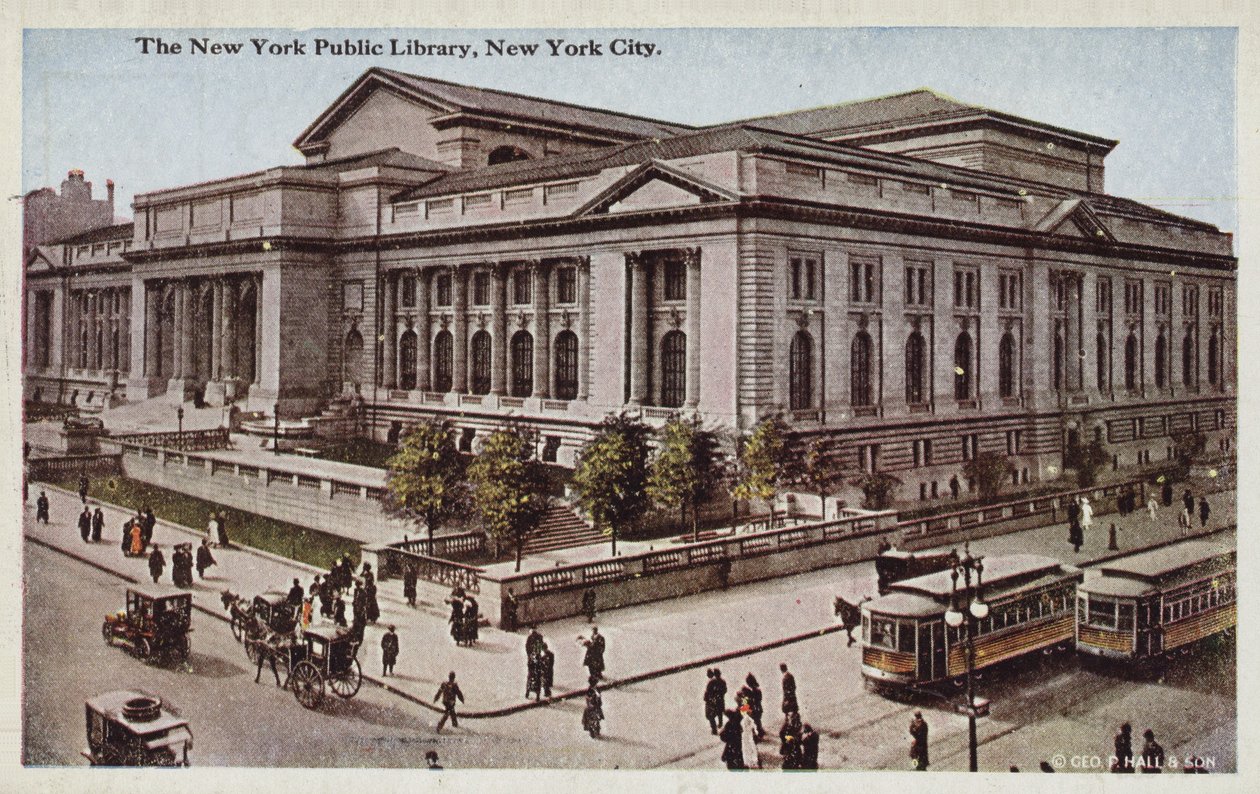 Biblioteca Pública de Nova Iorque, Nova Iorque, EUA (fotografia colorida) de American Photographer