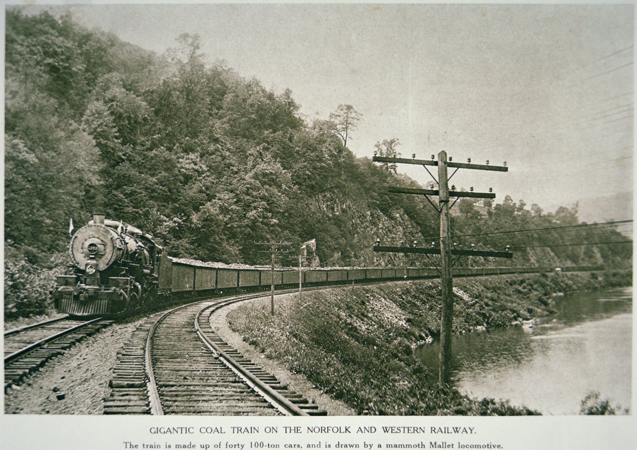 Norfolk & Western Railway, c.1925 (foto a p/b) de American Photographer