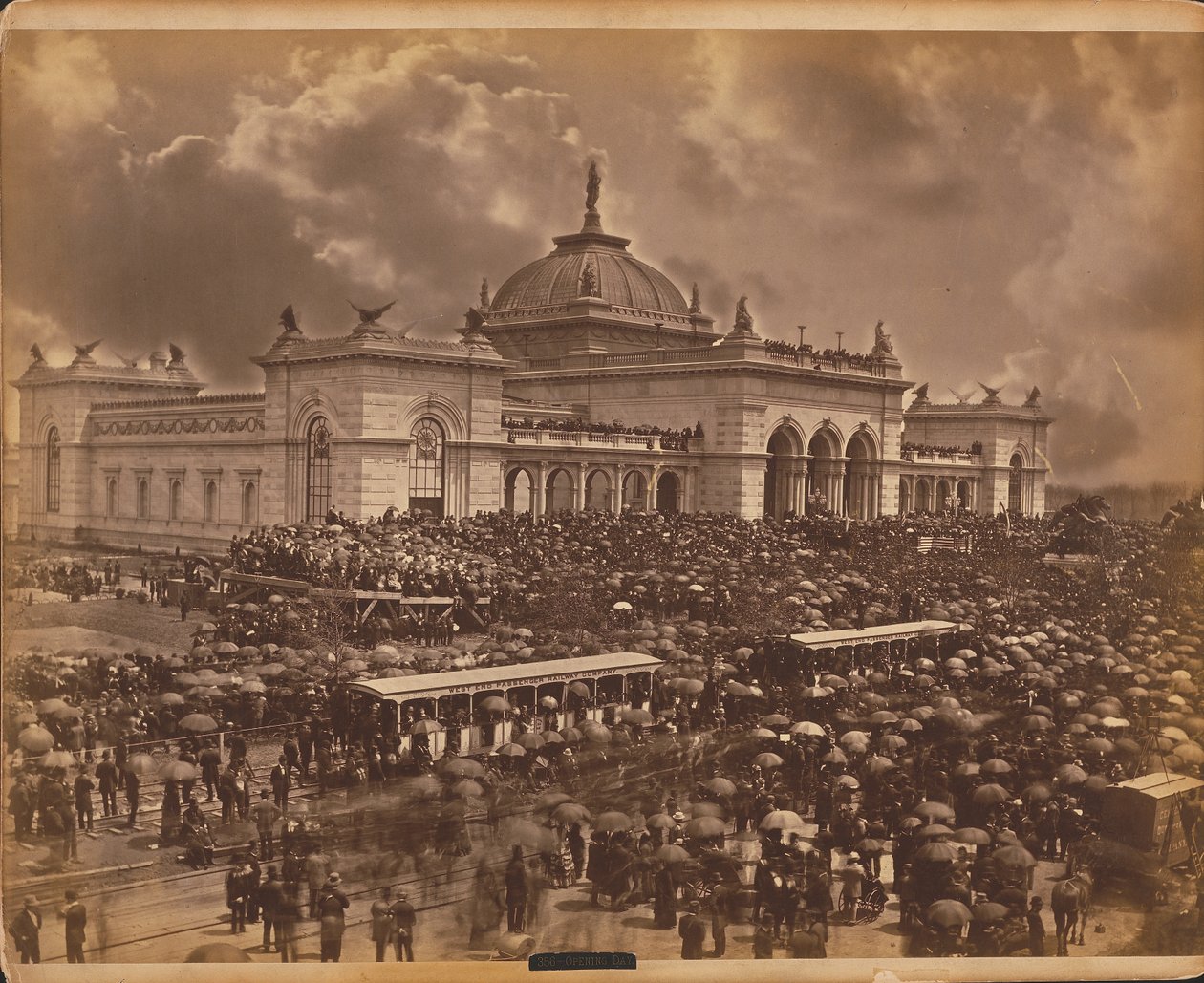 Dia de abertura, "The Orators", Exposição Internacional do Centenário de 1876, Filadélfia de American Photographer