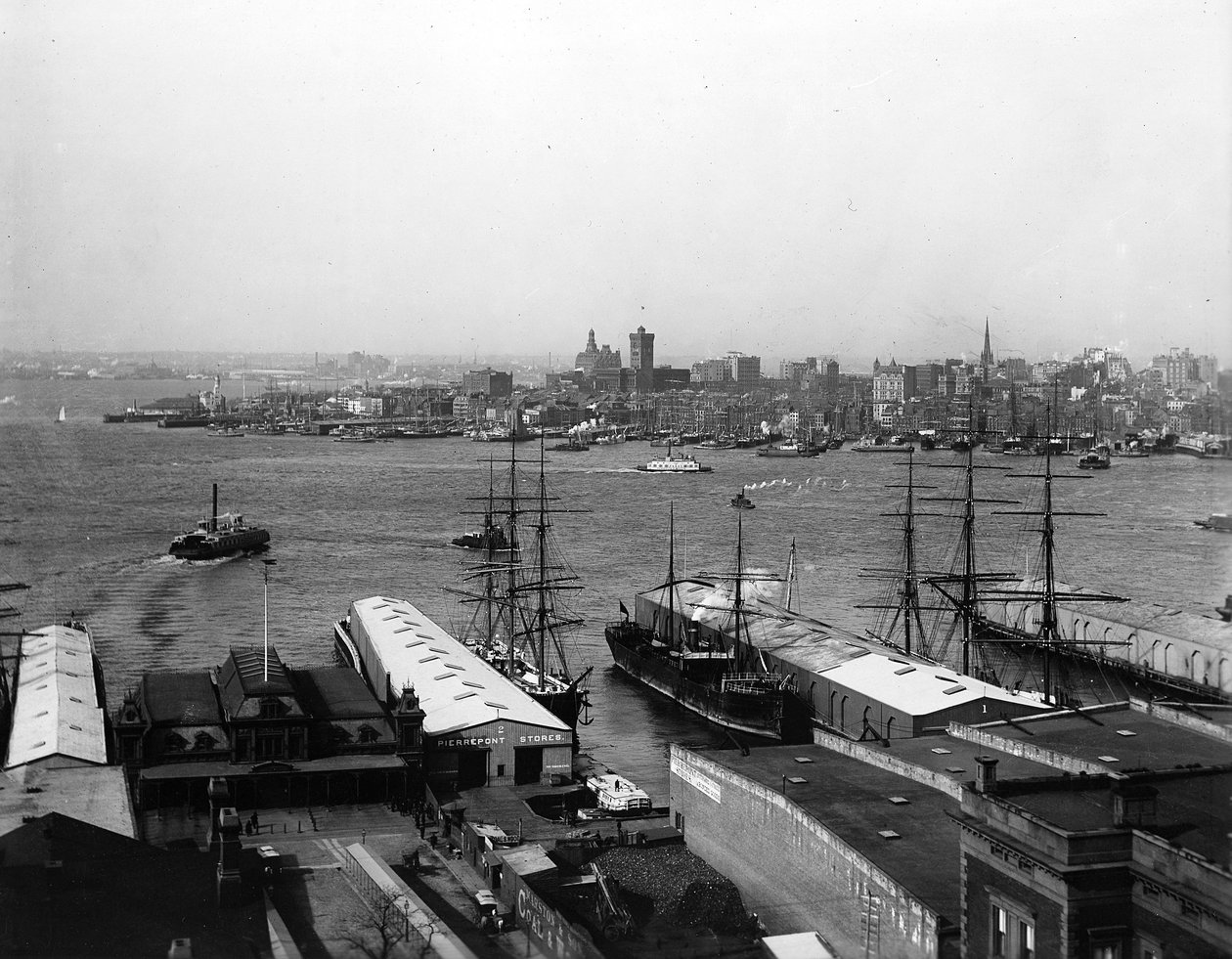 Panorama do porto de Nova York, antes de 1900 de American Photographer