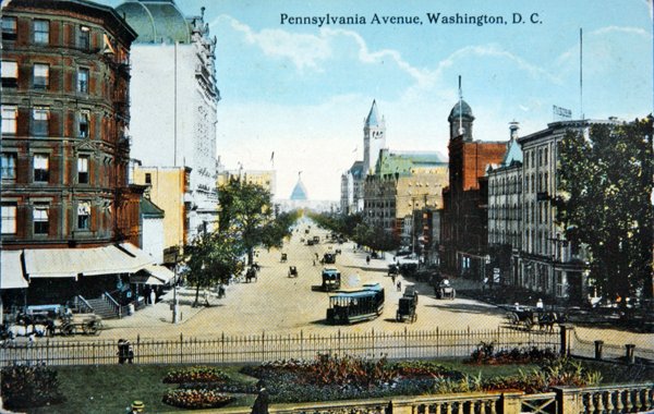 Pennsylvania Avenue, Washington D.C, c.1910 (cor litho) de American Photographer