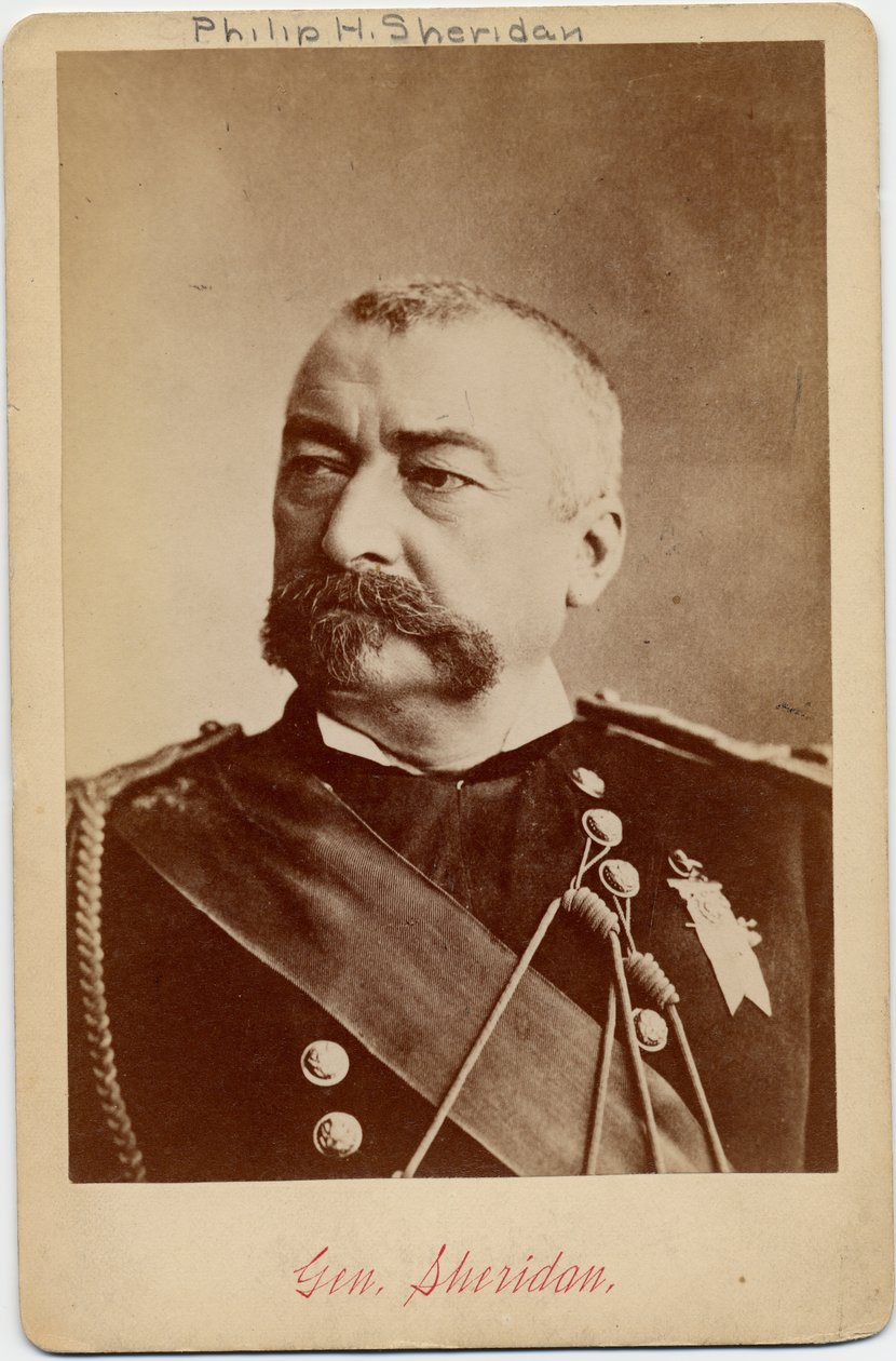 Philip Henry Sheridan (1831-1888), General do Exército da União (foto albumina) de American Photographer