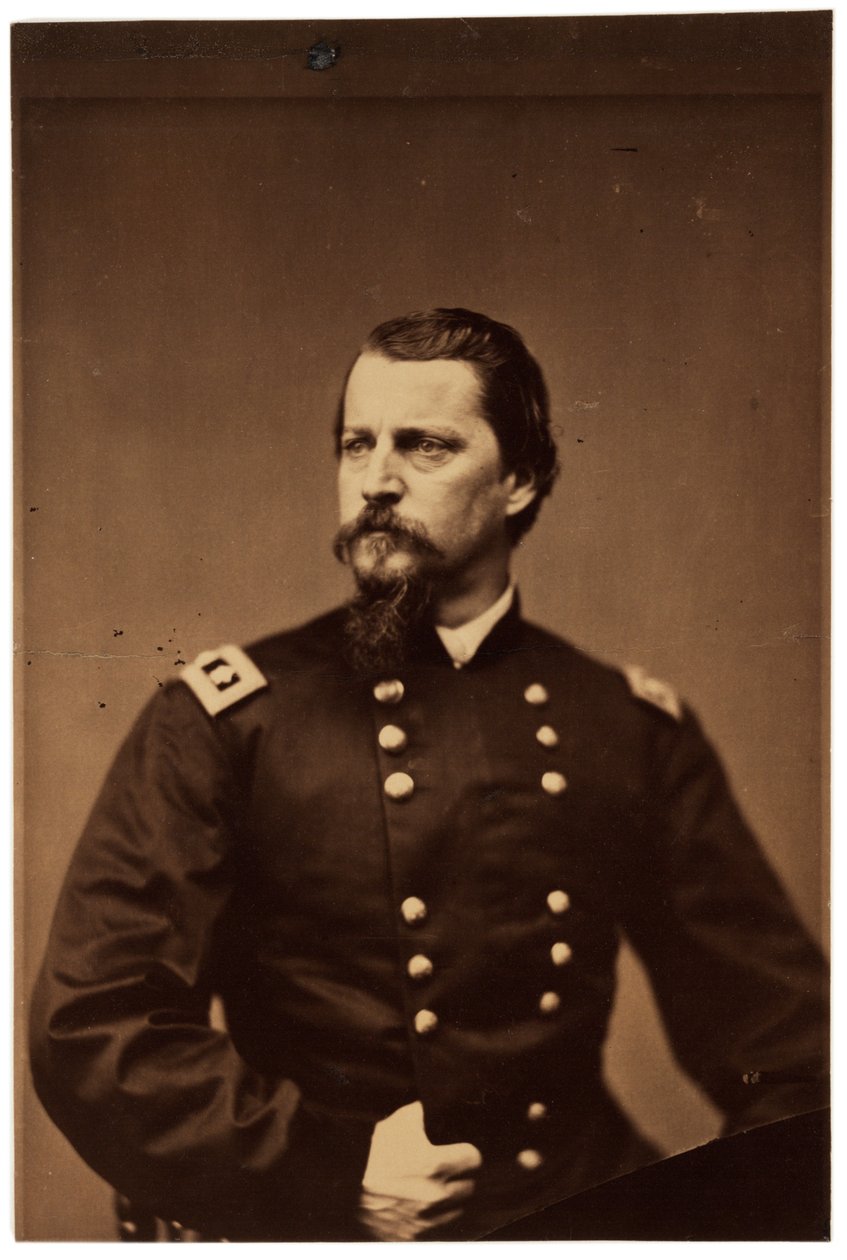 Retrato fotográfico de Winfield Scott Hancock, c.1860 (foto sépia) de American Photographer
