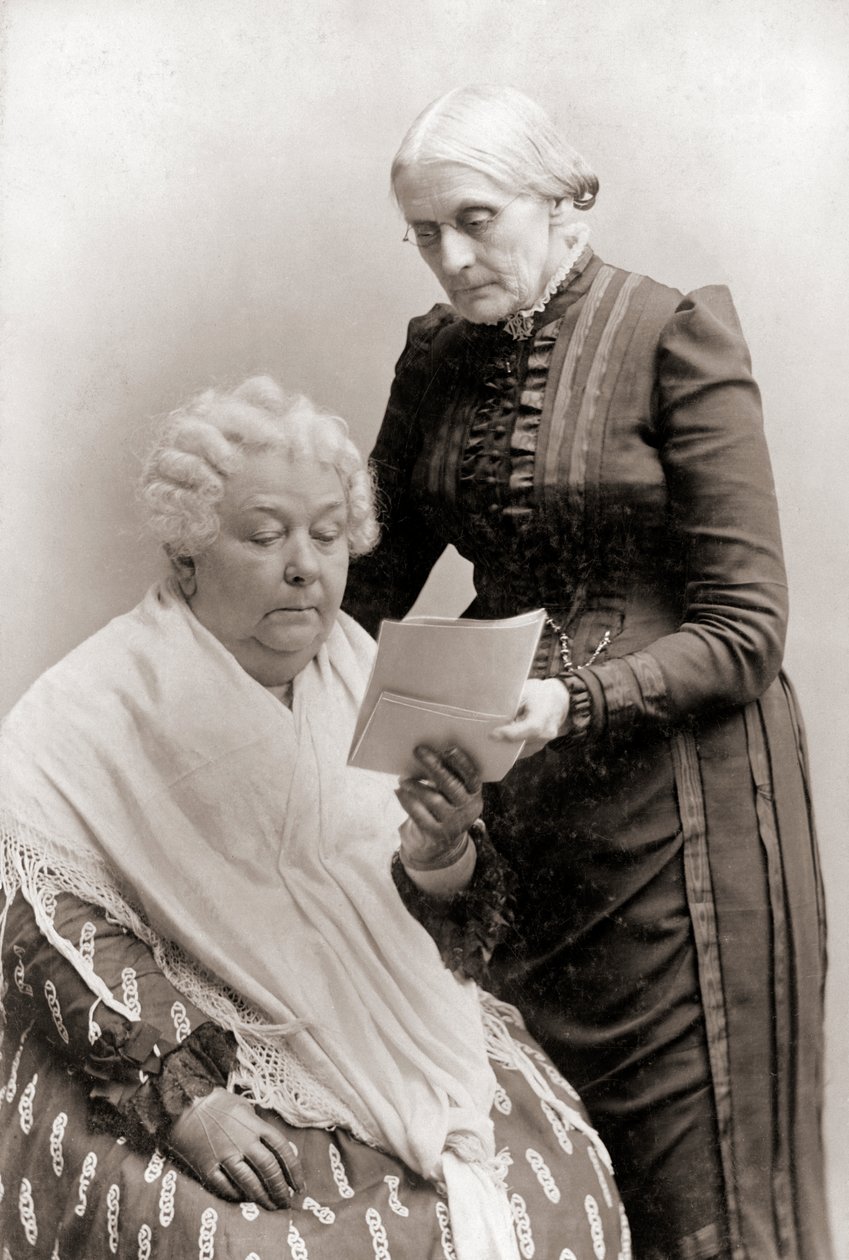 Retrato de Elizabeth Cady Stanton e Susan B. Anthony de American Photographer