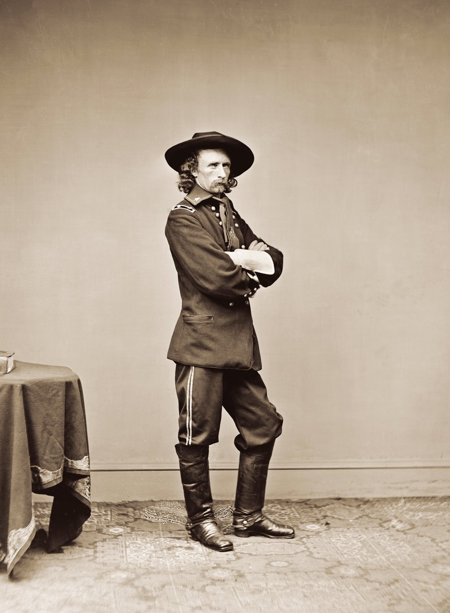 Retrato do General George Armstrong Custer de American Photographer