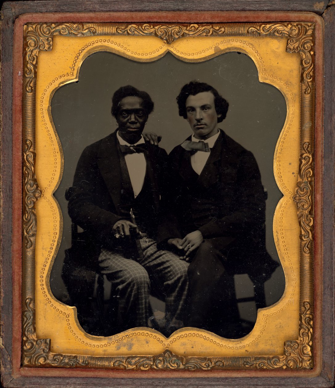 Retrato de dois homens,c. 1860 (foto) de American Photographer