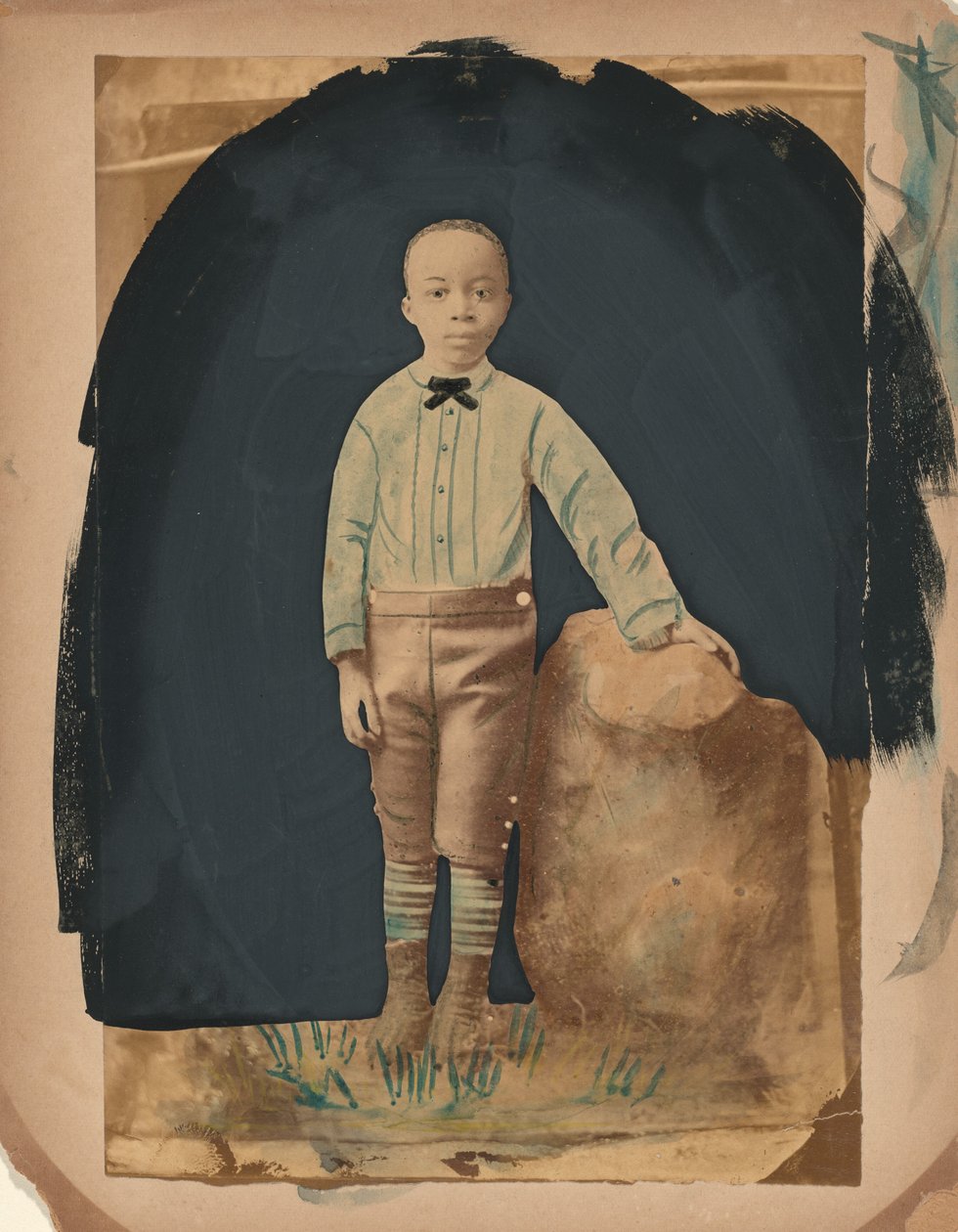 Retrato de um rapaz, década de 1860 (foto) de American Photographer