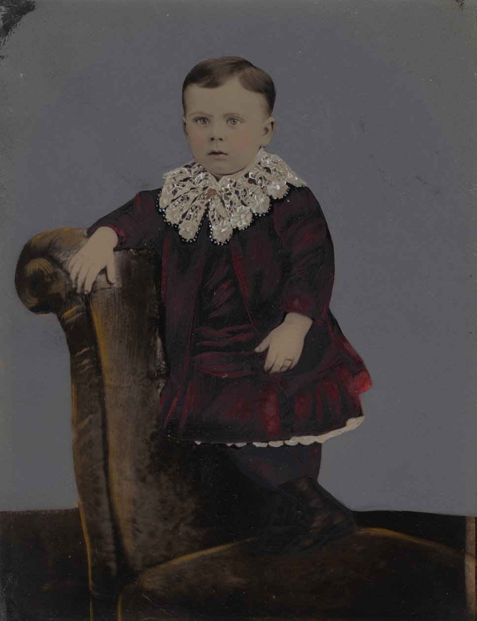 Retrato de um rapaz, década de 1880 (foto) de American Photographer