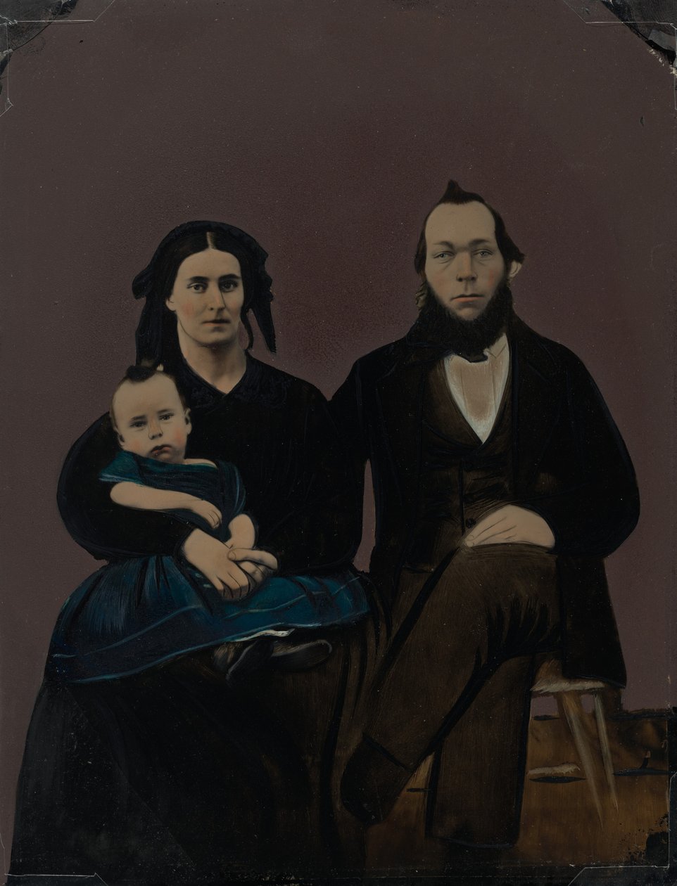 Retrato de uma família, década de 1860 (foto) de American Photographer