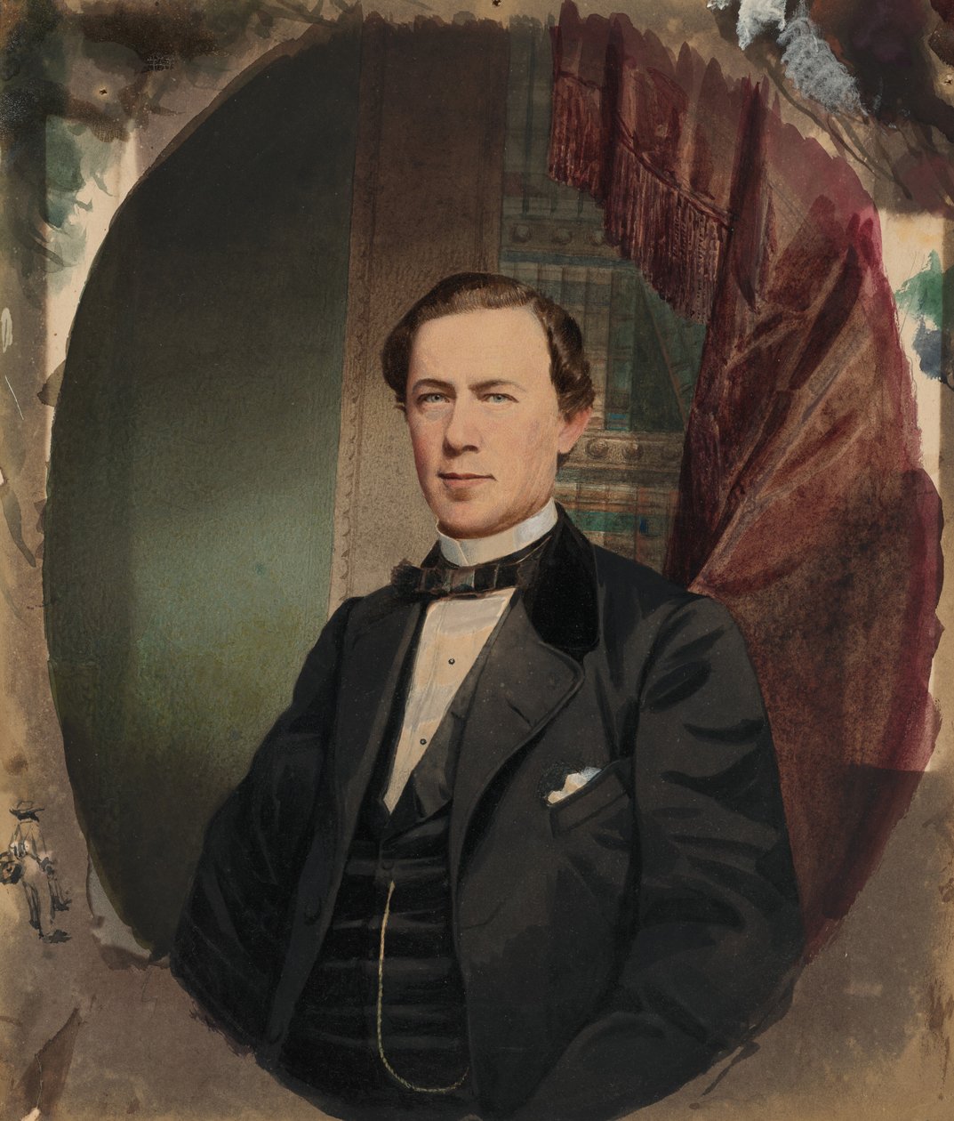 Retrato de um homem, década de 1850 (foto) de American Photographer