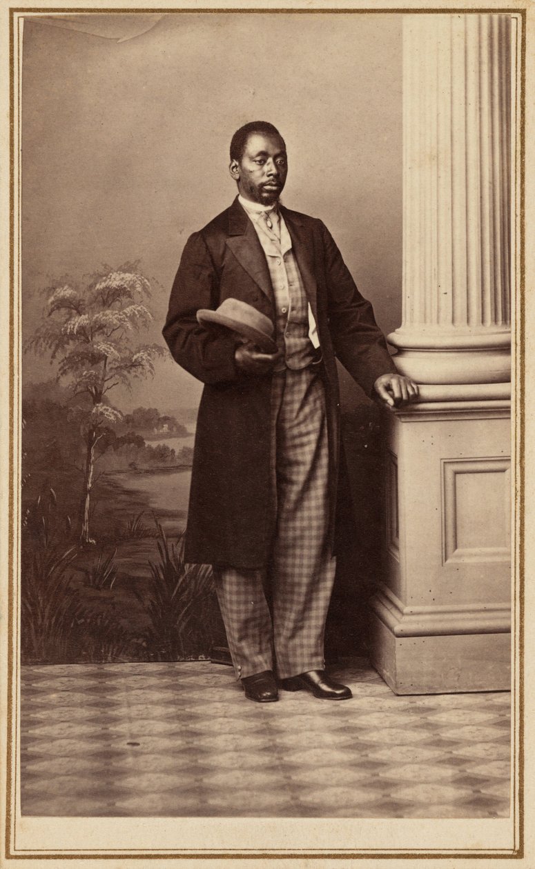 Retrato de um homem, década de 1860 (foto) de American Photographer