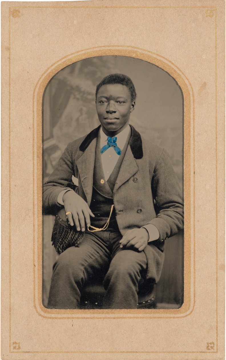 Retrato de um homem,c. 1880s (foto) de American Photographer