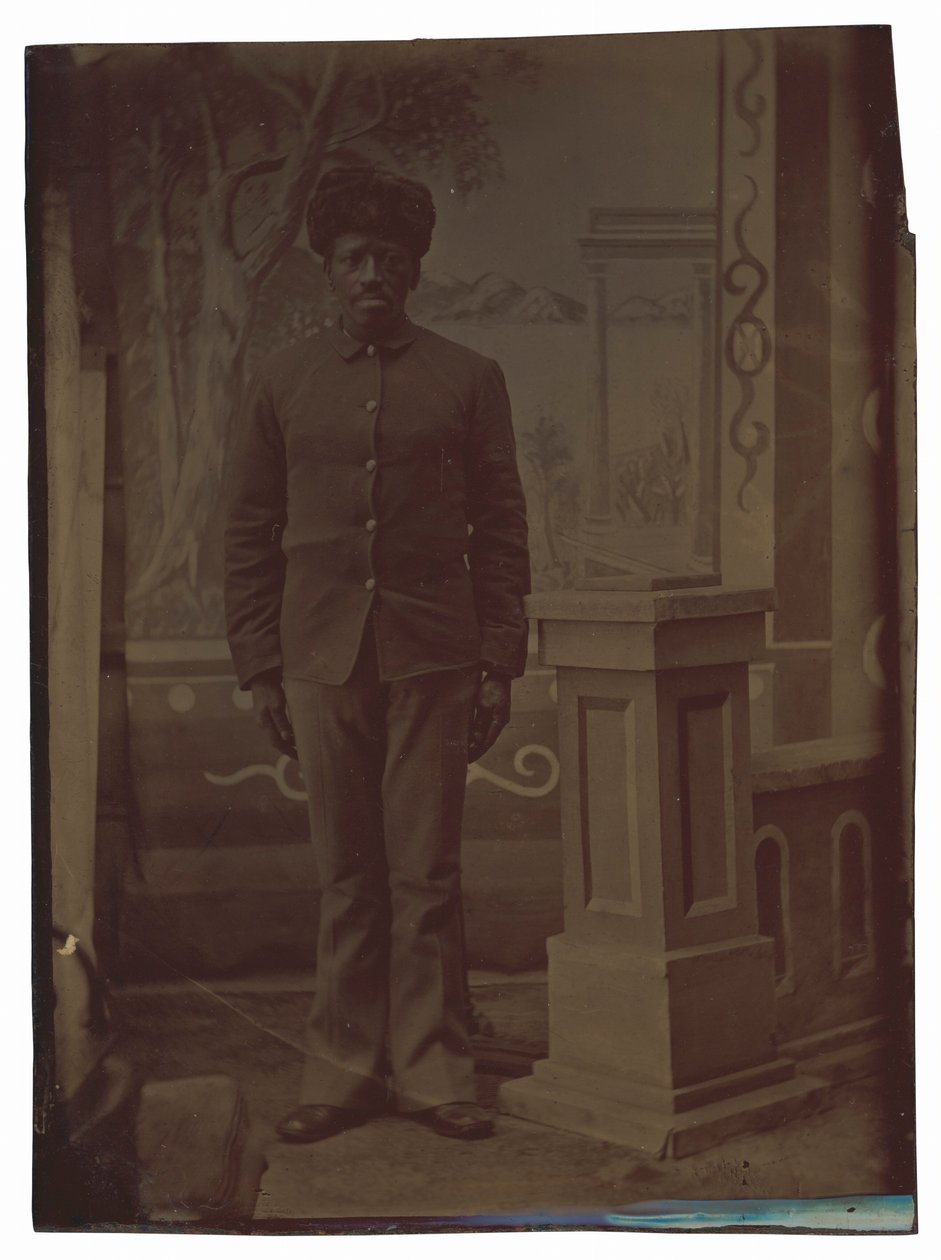 Retrato de um soldado,c. 1880 (foto) de American Photographer