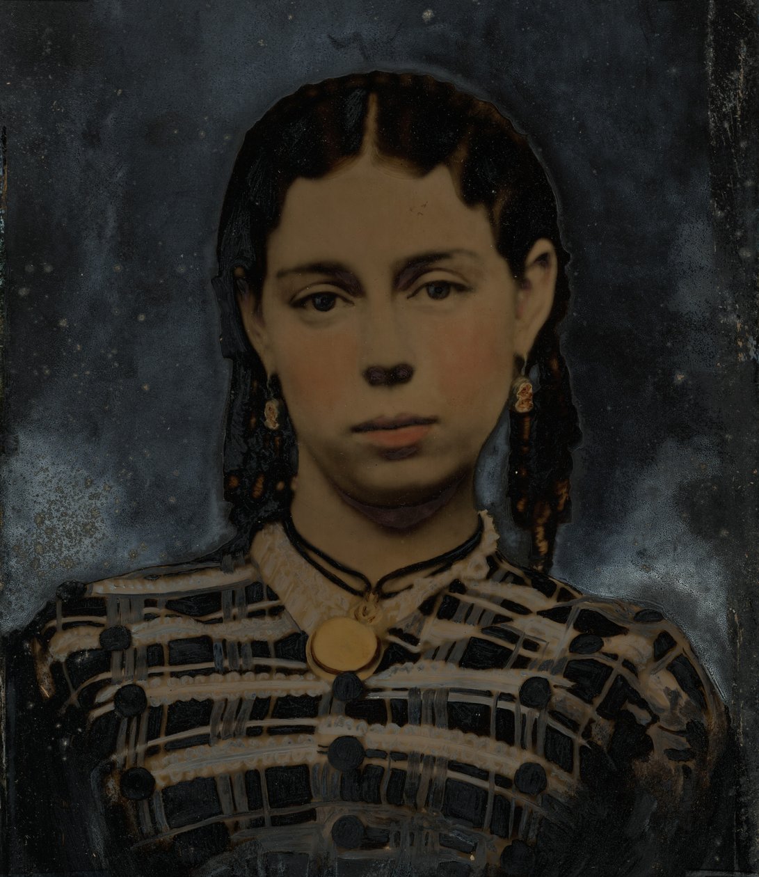 Retrato de uma mulher, década de 1860 (foto) de American Photographer
