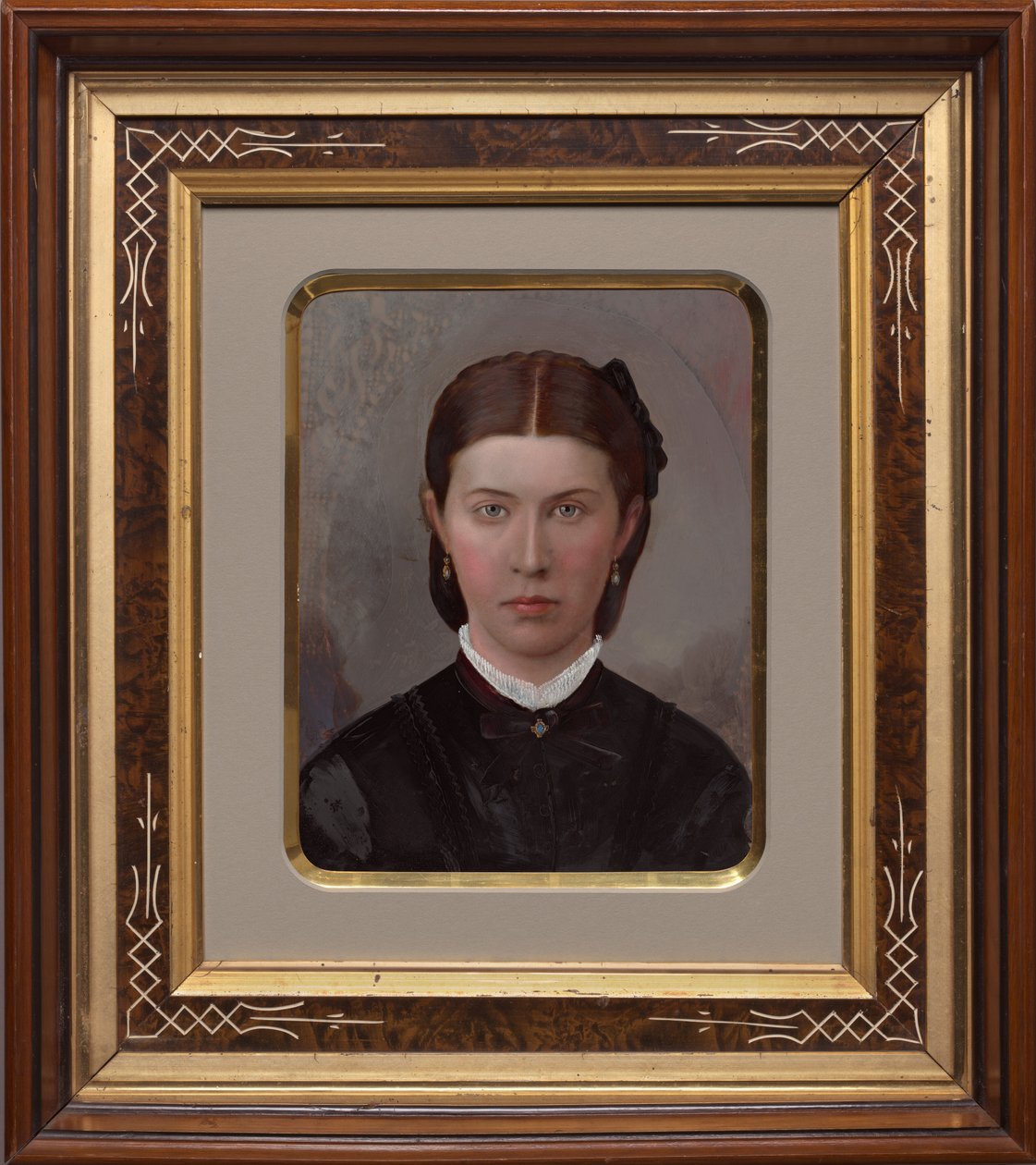 Retrato de uma mulher,1870-1880 (foto) de American Photographer