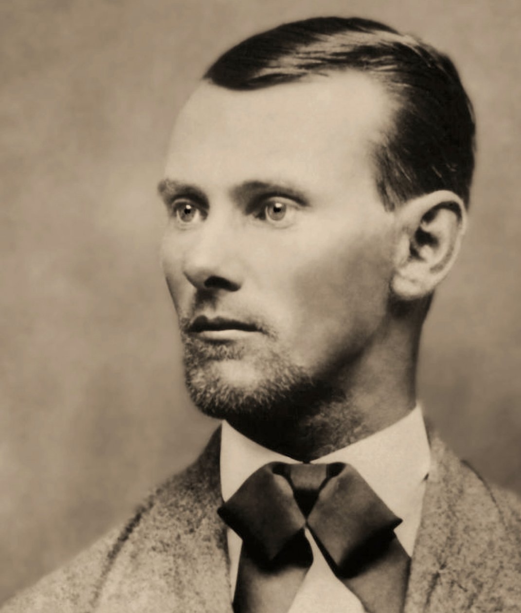 Retrato do bandido Jesse James (1847-1882), (foto do gabinete) de American Photographer