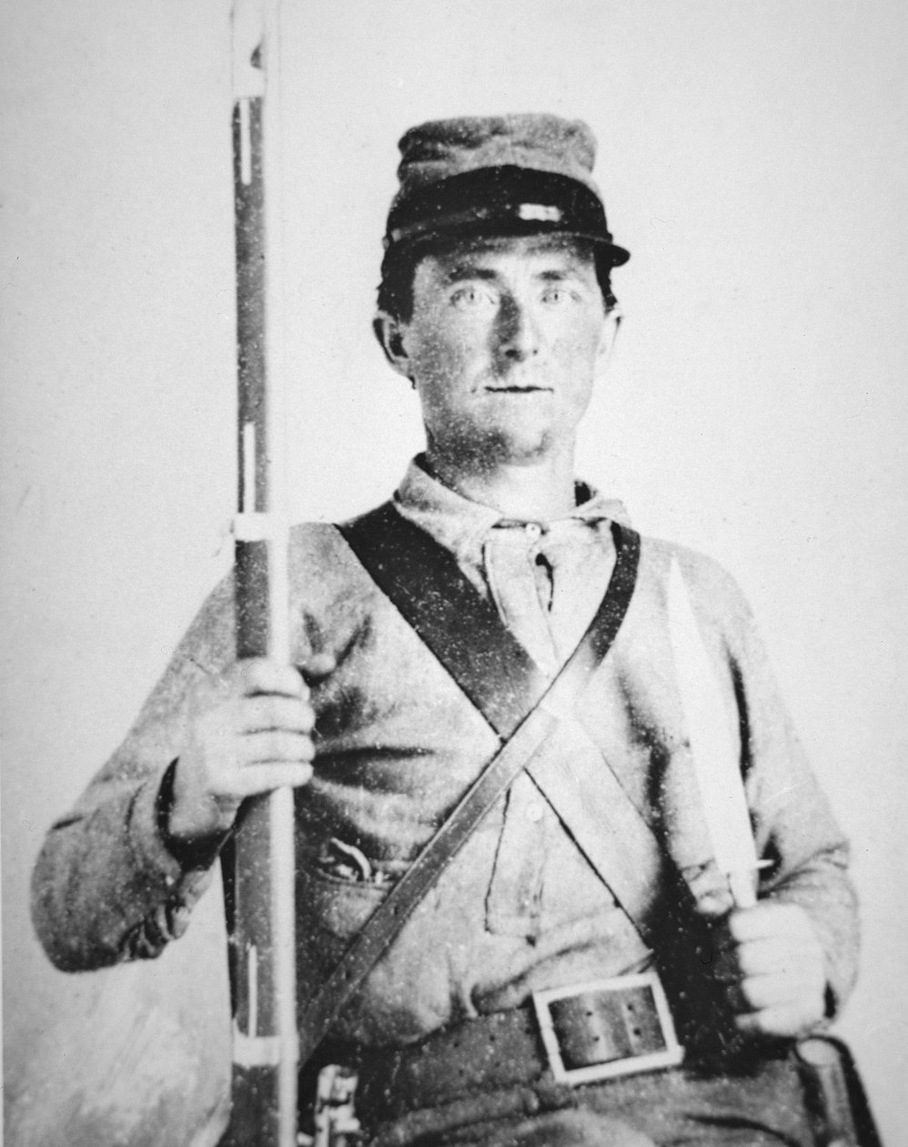 Soldado John LeRoy Williams, Soldado Confederado do Exército (foto a p/b) de American Photographer