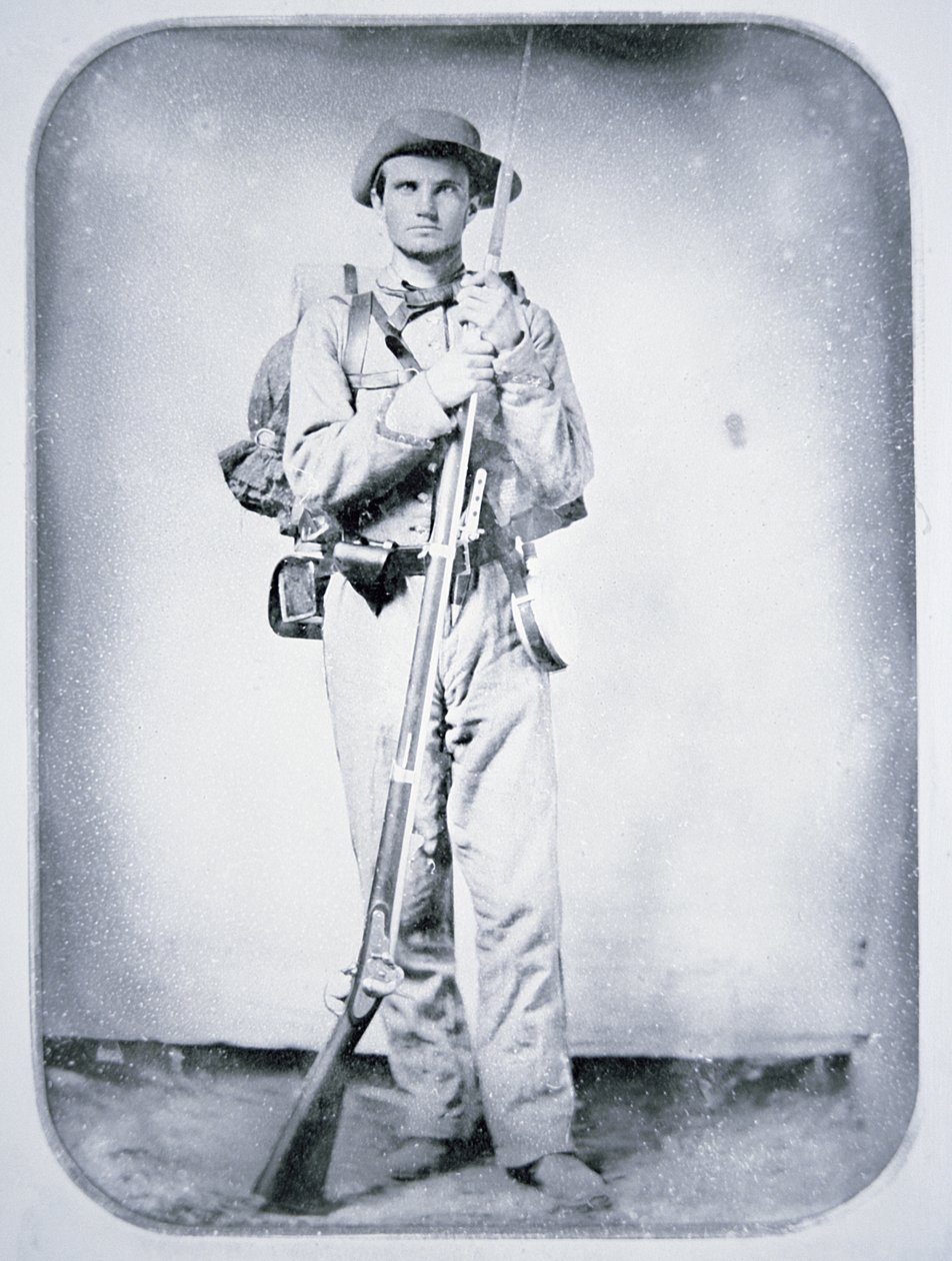 Soldado Thomas Taylor, Soldado Confederado do Exército (foto a p/b) de American Photographer