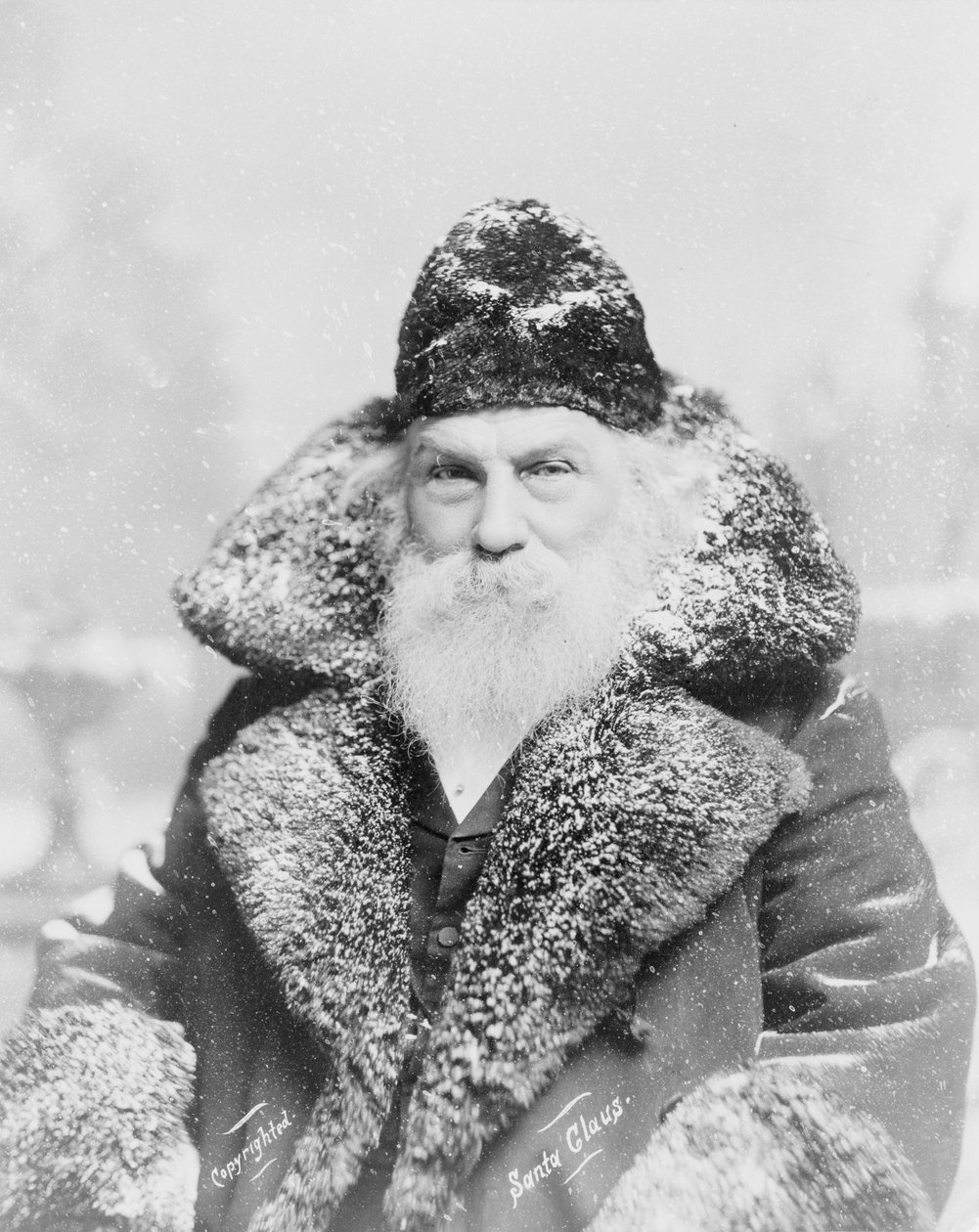 Papai Noel da Vida Real, c.1895 (estampa prateada) de American Photographer