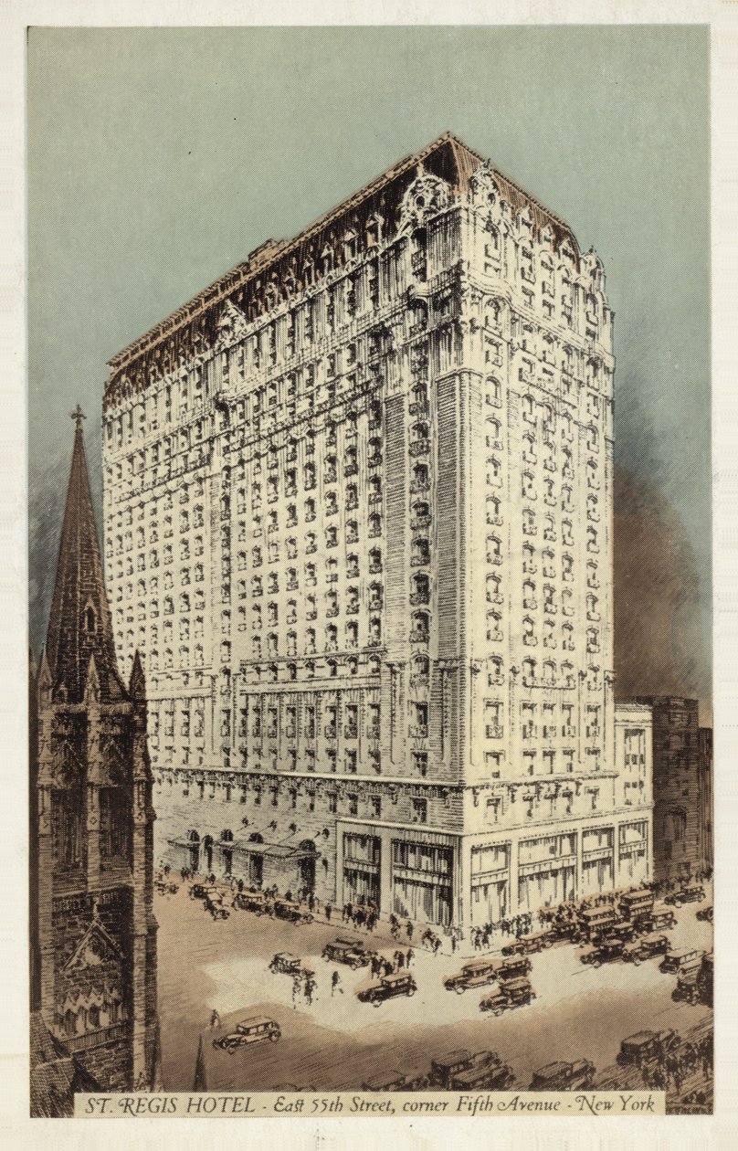 St Regis Hotel, East 55th Street e esquina da 5th Avenue, Nova Iorque, EUA (fotografia a cores) de American Photographer