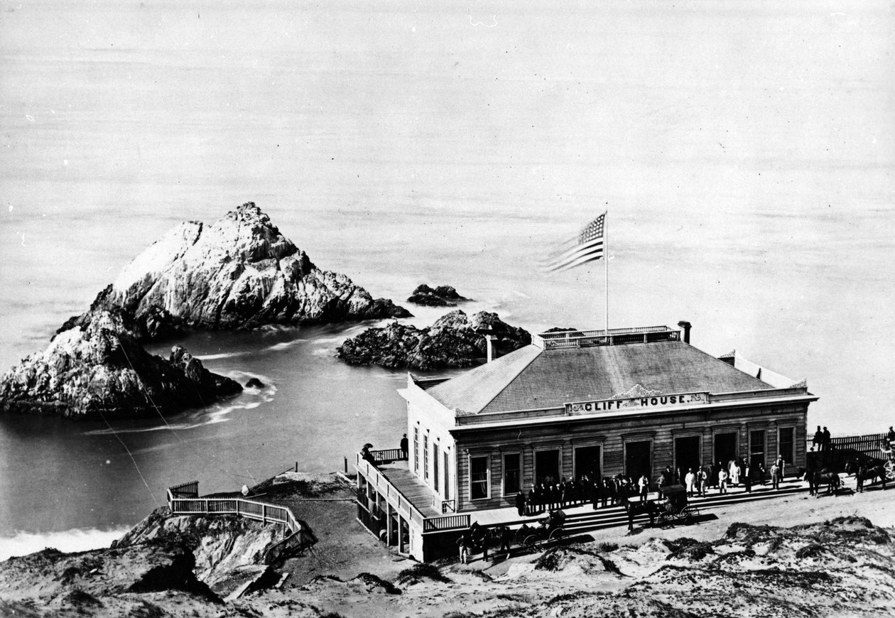 A casa do penhasco, San Francisco, c.1863-8 de American Photographer
