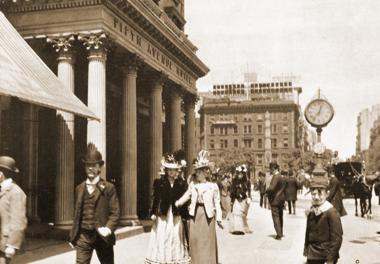 O Fifth Avenue Hotel na Madison Square, Nova York, 1896 de American Photographer