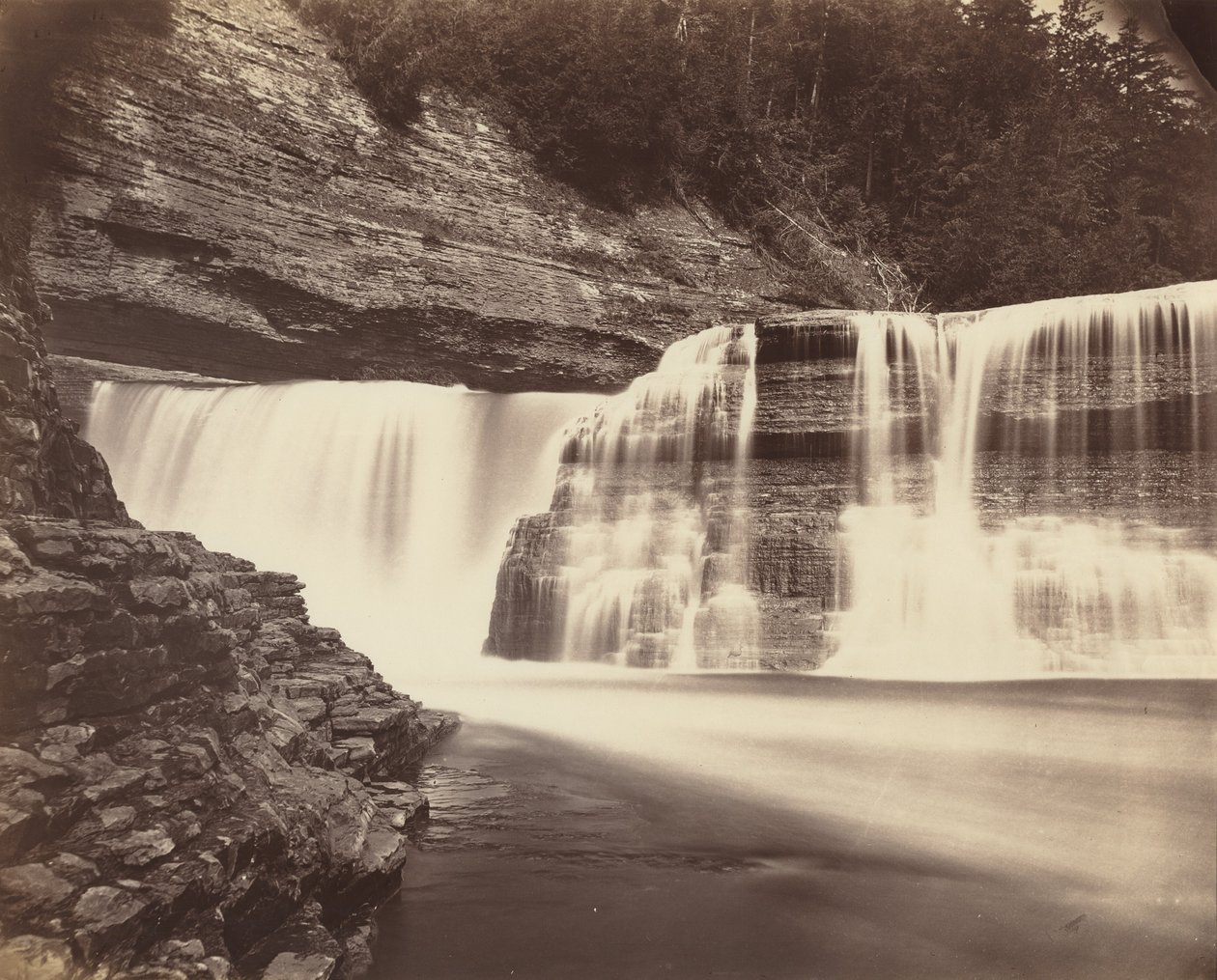 Trenton Falls, Nova Iorque, c. 1870 (foto) de American Photographer