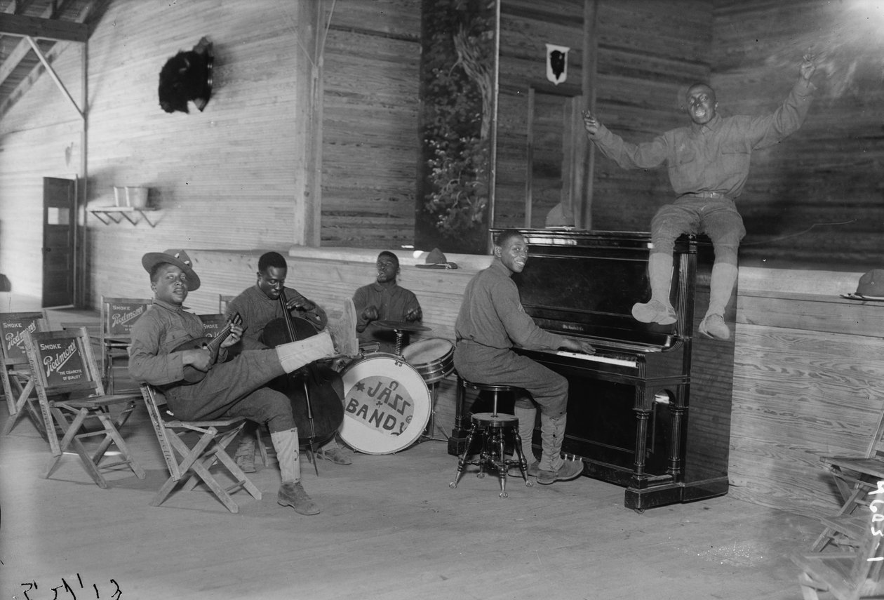 Banda de Jazz do Exército dos EUA, 1914-18 de American Photographer