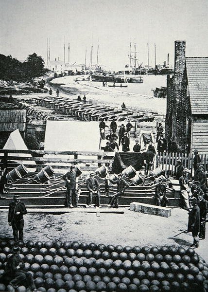 Depósito de munições do Exército da União em City Point, Virgínia de American Photographer