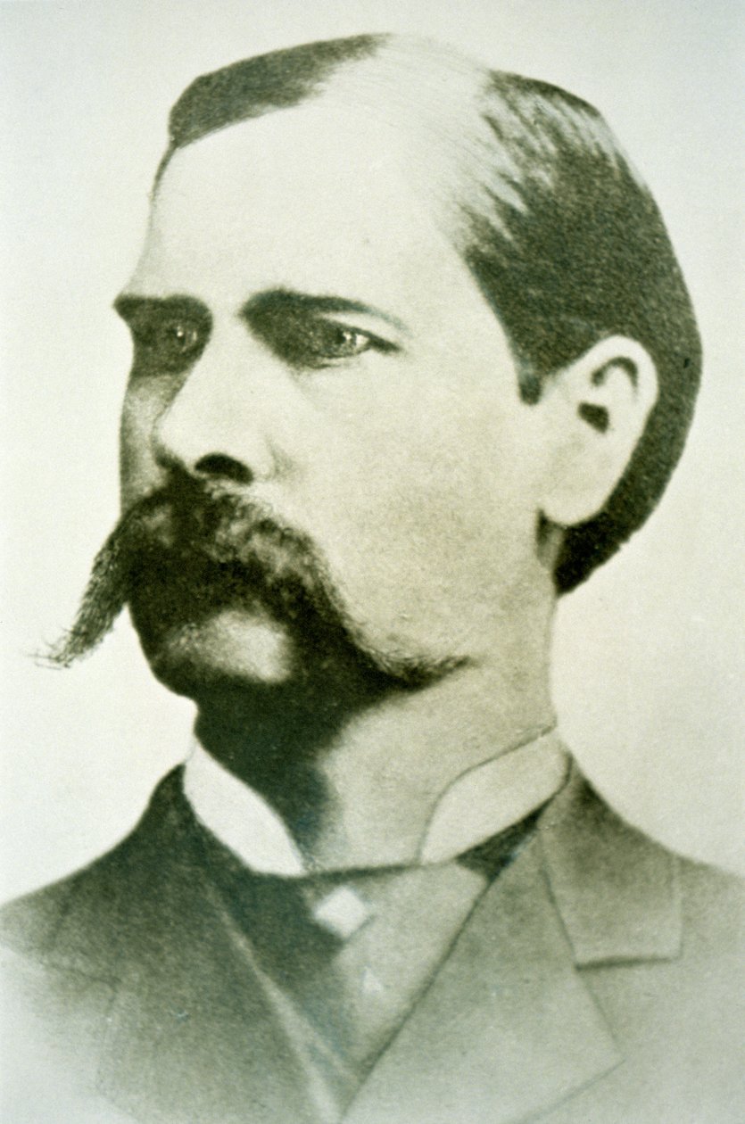 Wyatt Earp (1848-1929) c.1886 (foto a p/b) de American Photographer