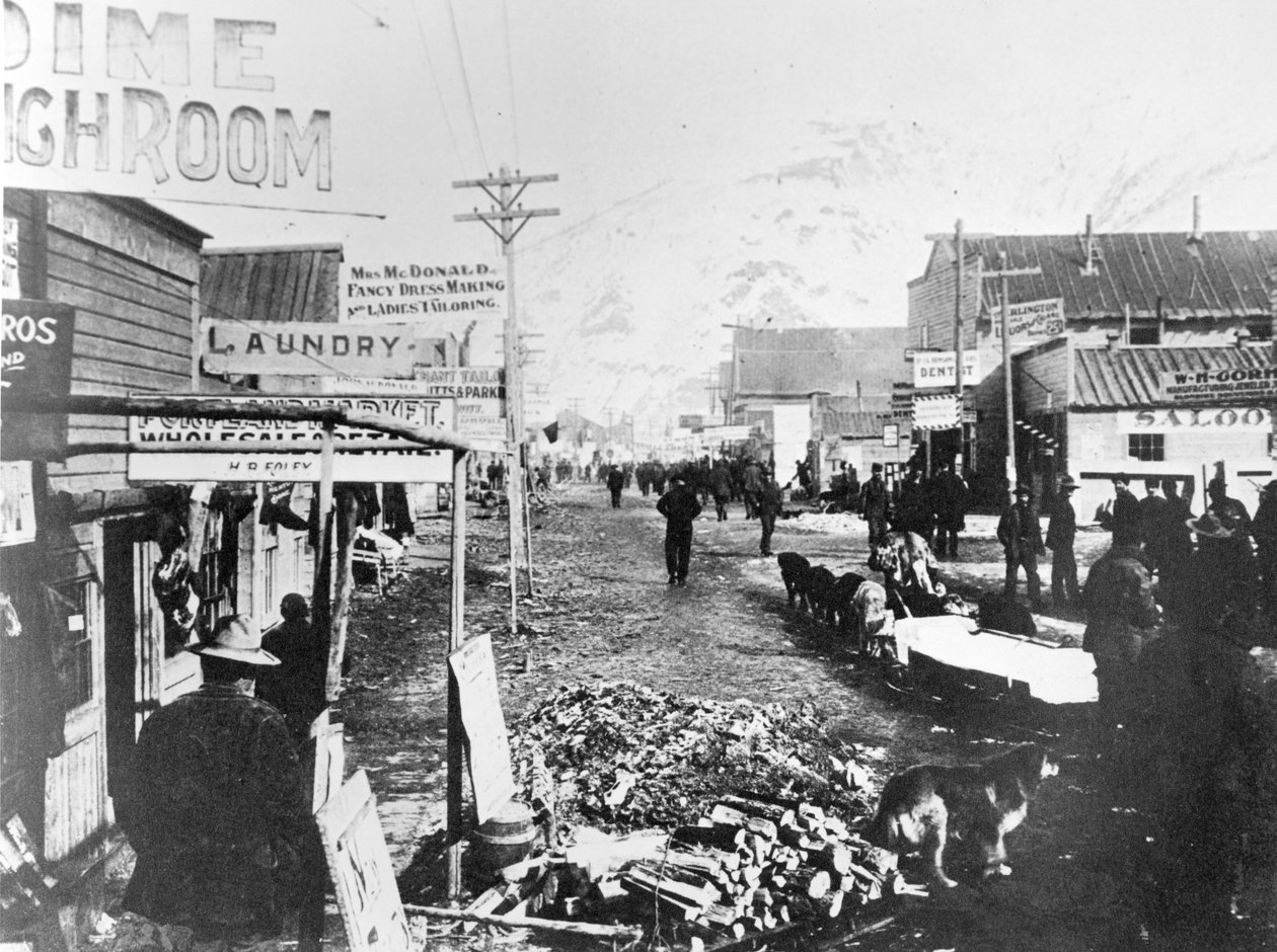 Yukon-Klondike Gold Rush, Dawson City de American Photographer