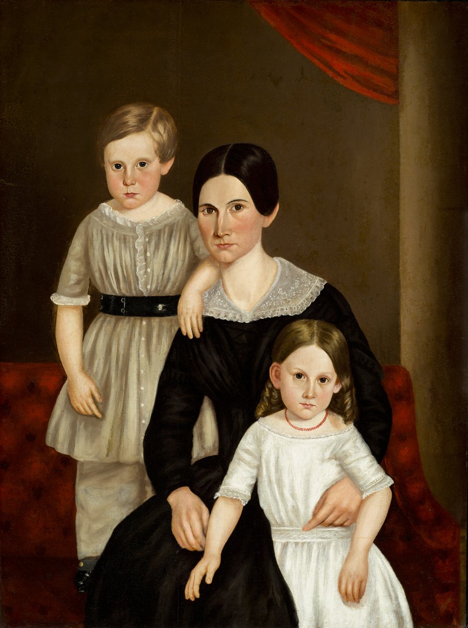 Um grupo familiar, final da década de 1840 de American School