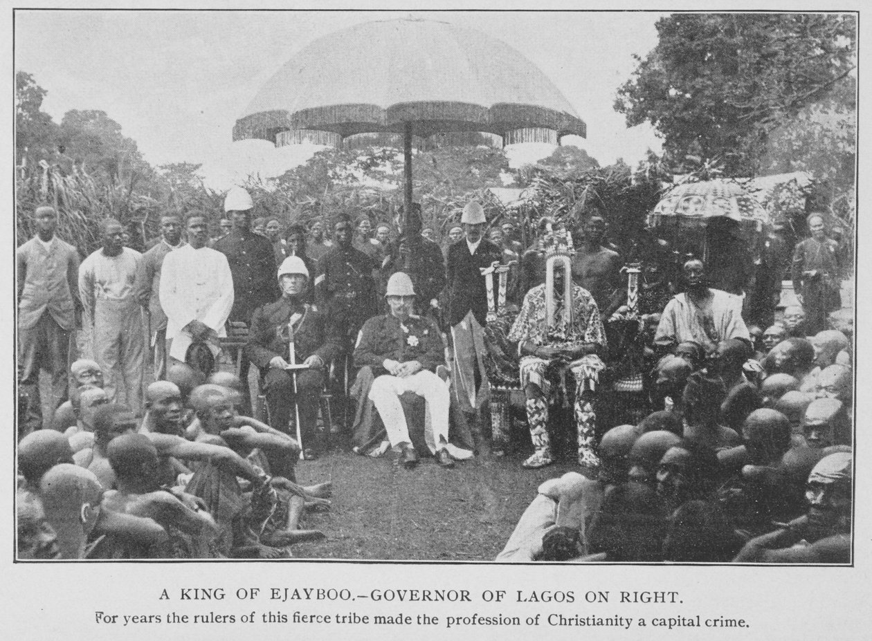 Um Rei de Ejayboo e o Governador de Lagos, ilustração de 