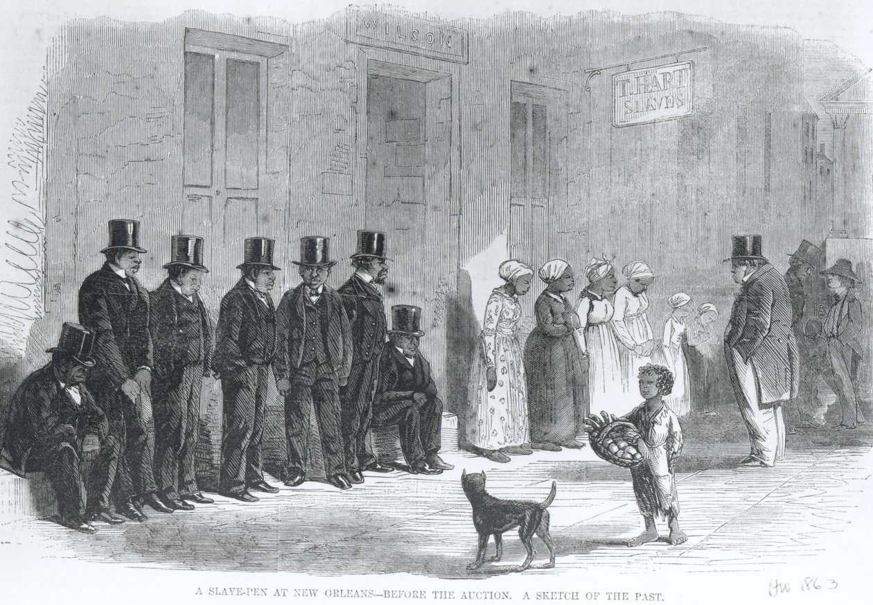 A Slave-Pen at New Orleans - Antes do Leilão, do 