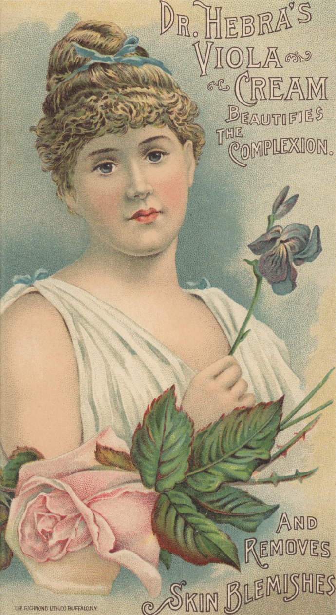 Anúncio para o Dr. Hebras Viola Cream, c.1897 de American School