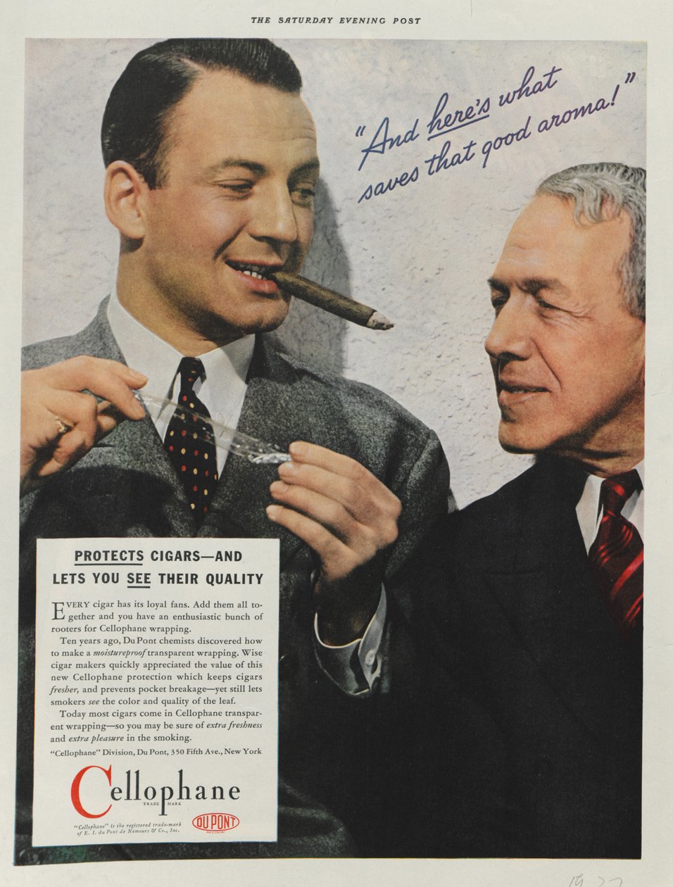 Anúncio para o DuPont Cellophane, 1937 de American School