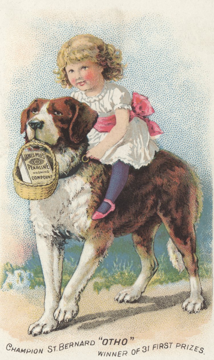Anúncio para James Pyles Pearline composto de lavagem, c.1880 de American School