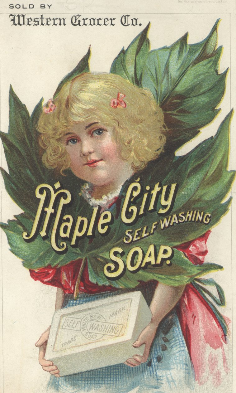 Propaganda para Maple City Self Washing Soap, c.1880 de American School