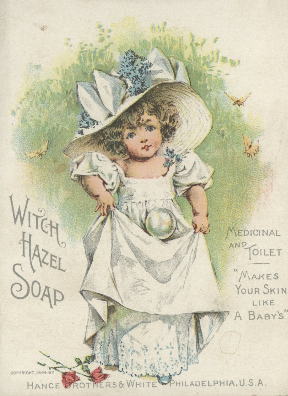 Propaganda para o Sabonete Hamamélis, Medicinal e Higiênico, 1894 de American School