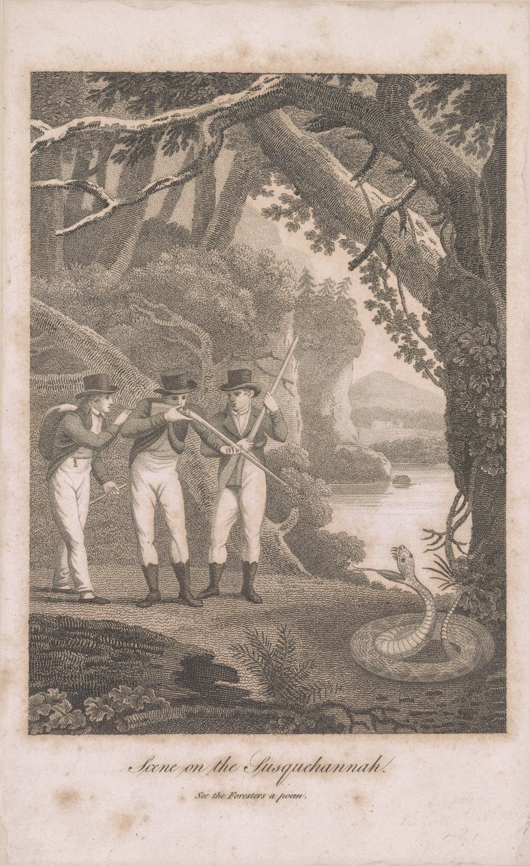 Alexander Wilson e companheiros no Susquehanna, 1809 de American School