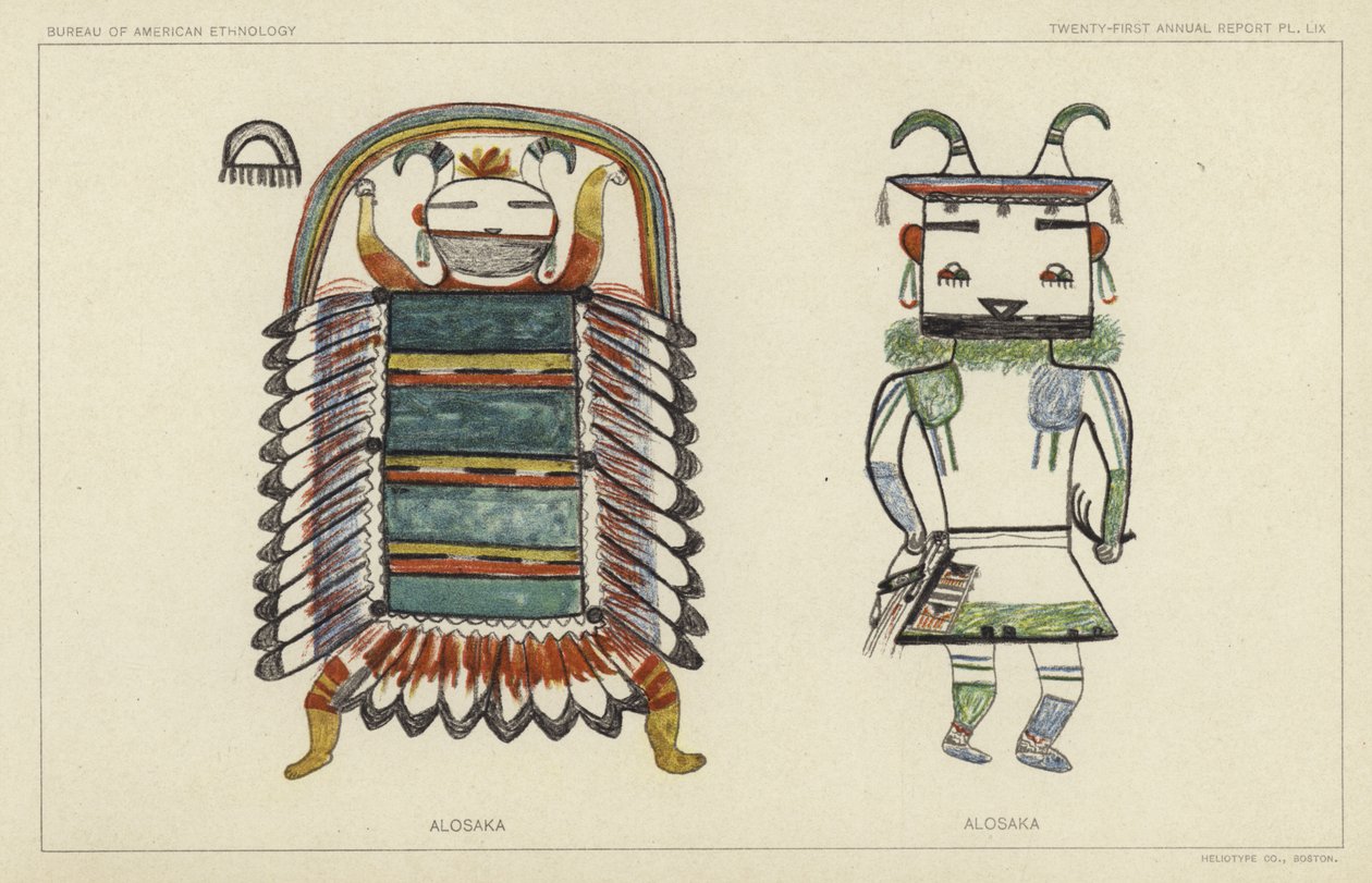 Alosaka (litografia a cores) de American School